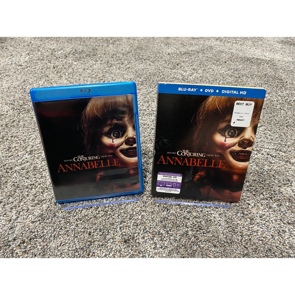 Warner Bros Annabelle Blu-ray DVD Combo Unisex OS Multicolor Excellent Horror